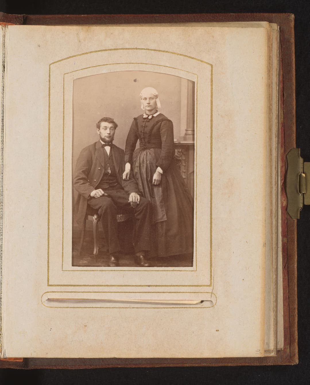 Damaged old photo before restoration